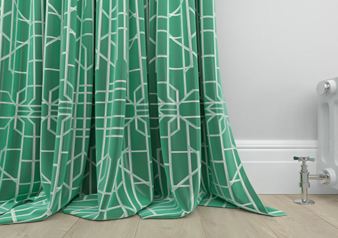 Bamboo Brights, Jade - Made To Measure Curtains - Image 6